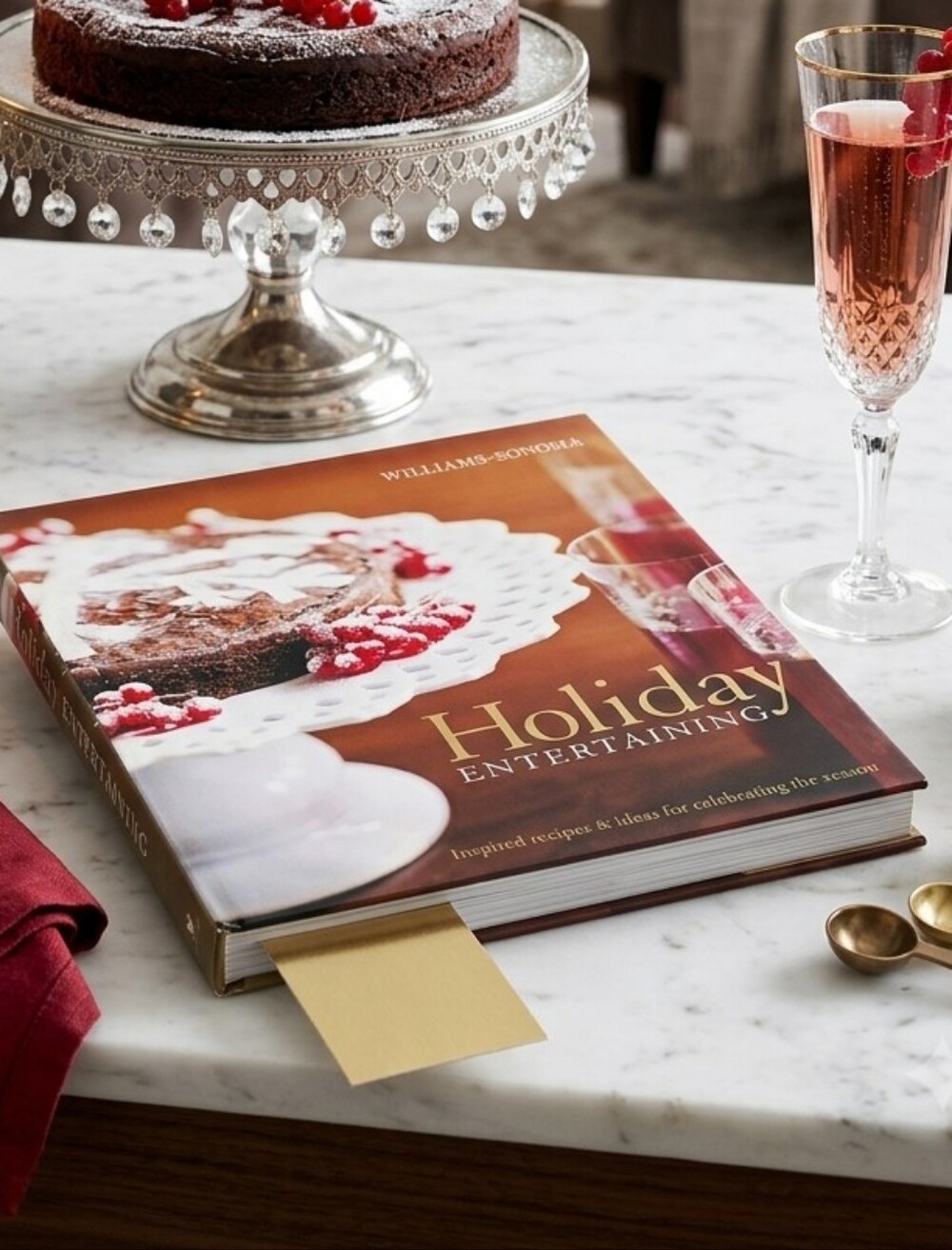 Williams Sonoma Holiday Entertaining Hardcover Cookbook Recipes & Hosting Ideas